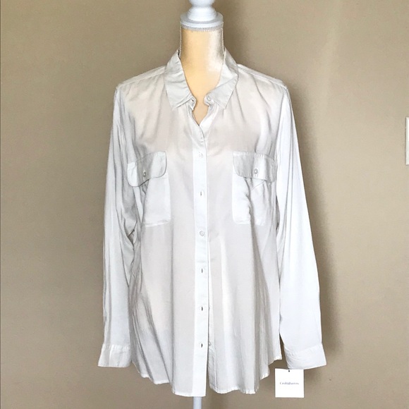 croft & barrow Tops - Croft & Barrow Cream Blouse 2XL XXL